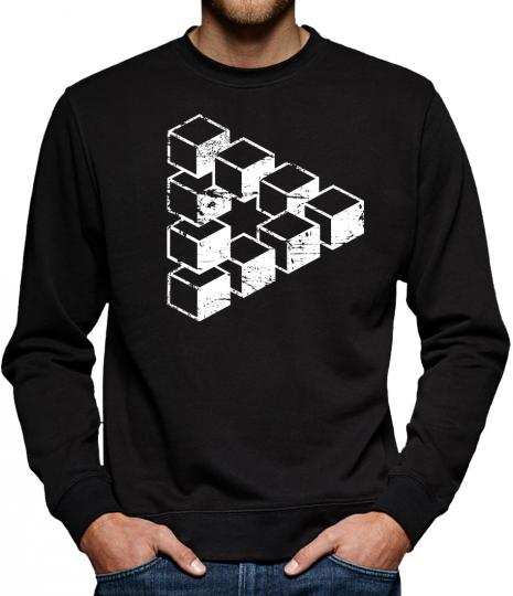 TLM Sheldons Escher Cube Sweatshirt Pullover Herren 