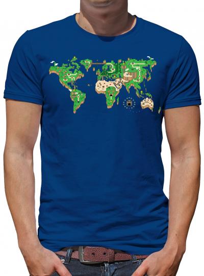 Mario Weltkarte T-Shirt 