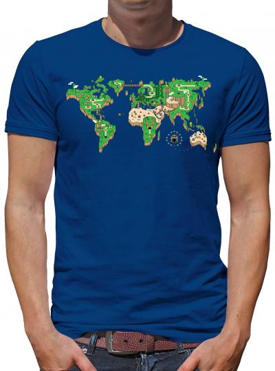 Mario Weltkarte T-Shirt S