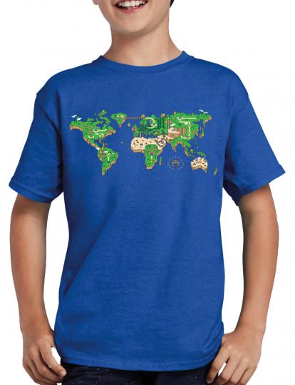 Mario Weltkarte T-Shirt 