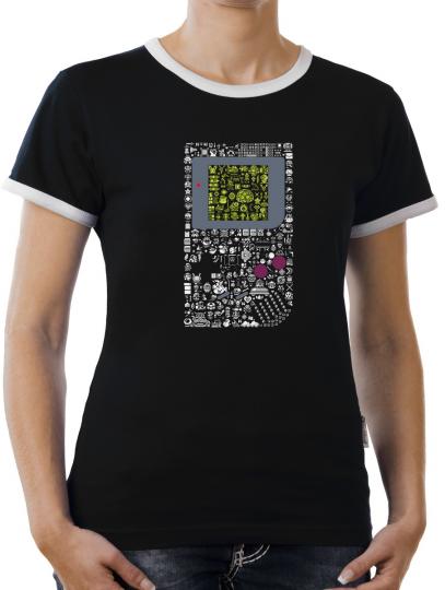 TLM Pixelboy Kontrast T-Shirt Damen 