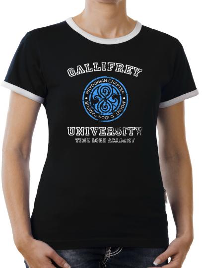 TLM Gallifrey University Kontrast T-Shirt Damen 