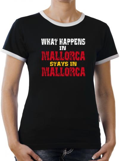 TLM Whats Happen in Mallorca... Kontrast T-Shirt Damen 