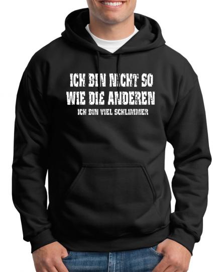 Ich bin nicht so Kapuzenpullover 