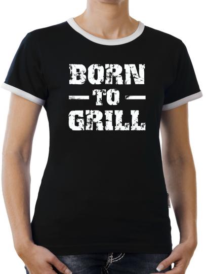 TLM Born to Grill Kontrast T-Shirt Damen 