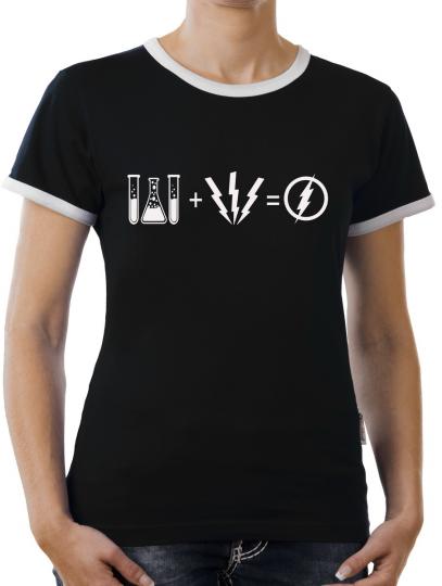TLM Flash Equation Kontrast T-Shirt Damen 