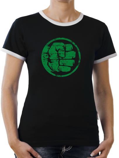 TLM Hulk Fist Bump Kontrast T-Shirt Damen 