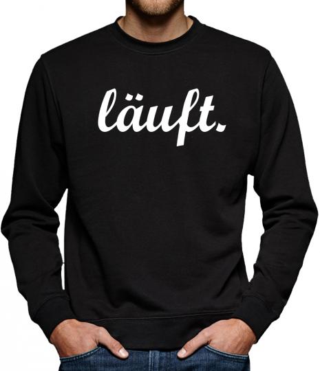 TLM Läuft Sweatshirt Pullover Herren Schwarz | S