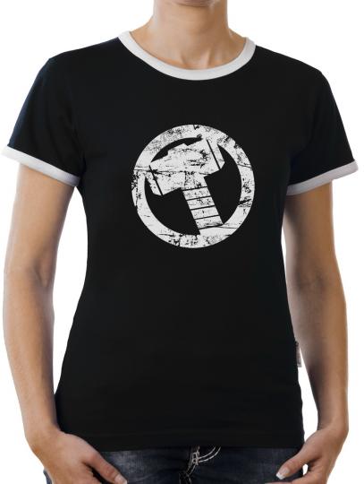 TLM Thor Hammer Kontrast T-Shirt Damen 