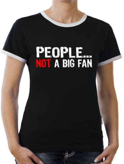 TLM People not a Fan Kontrast T-Shirt Damen 