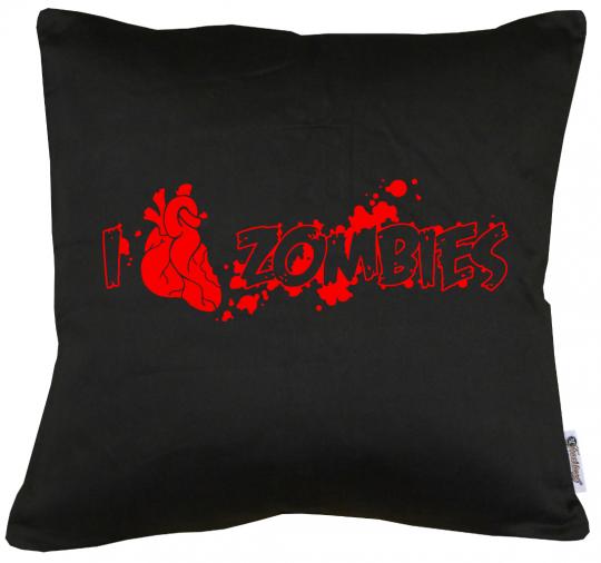 I love Zombies Kissen mit Füllung 40x40cm 