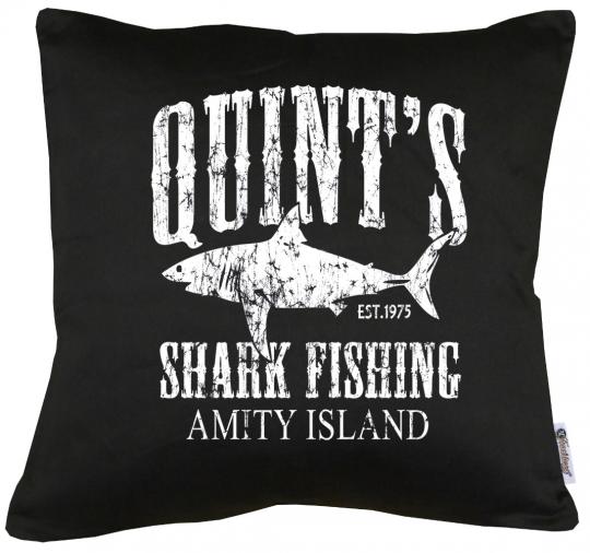 Quints Shark Fishing Kissen mit Füllung 40x40cm 