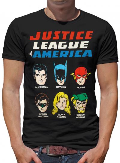 Justice League Faces Collage T-Shirt 
