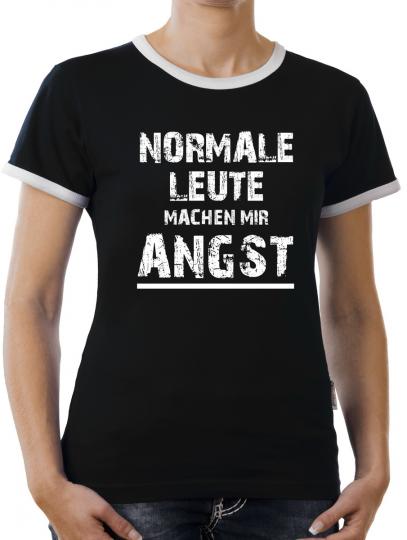 TLM Normale Leute machem mir Angst Kontrast T-Shirt Damen 