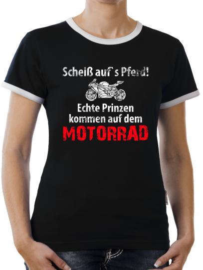 TLM Scheiß auf`s Pferd Kontrast T-Shirt Damen 