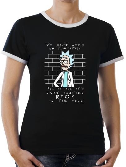 TLM Rick in the Wall Kontrast T-Shirt Damen 