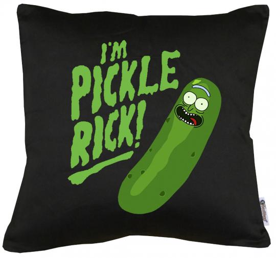 I`m Pickle Rick Kissen mit Füllung 40x40cm 