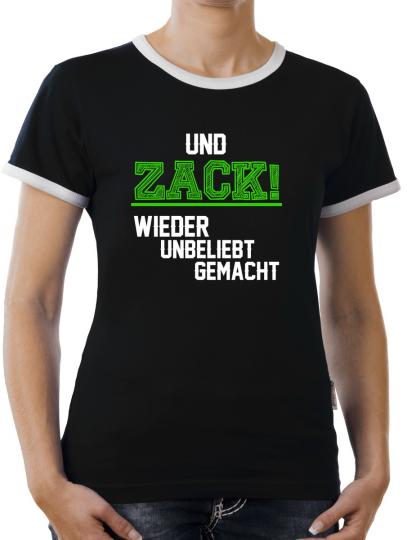 TLM Und Zack wieder unbeliebt gemacht Kontrast T-Shirt Damen 