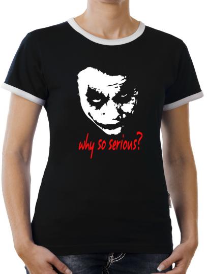 TLM Joker Why so Serious?  Kontrast T-Shirt Damen 
