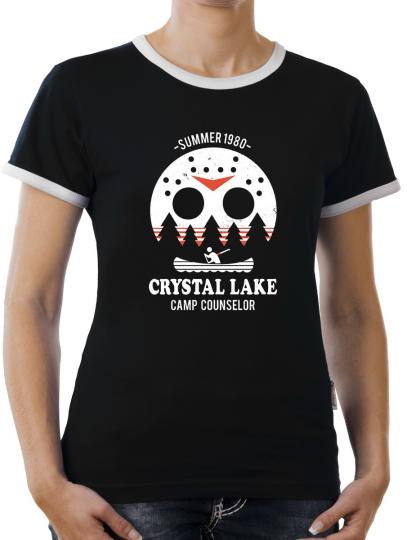 TLM Camp Crystal Lake Kontrast T-Shirt Damen 