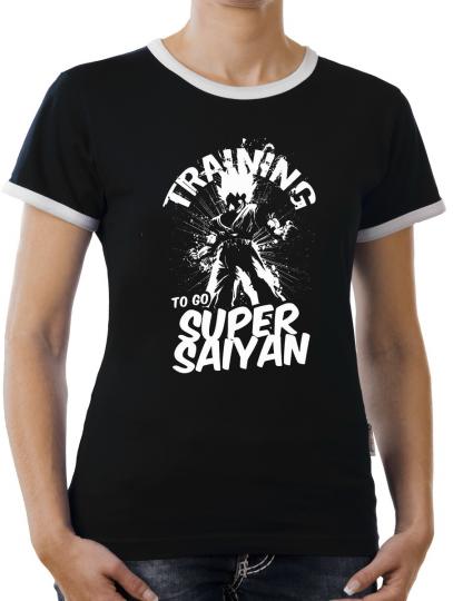 TLM Super Saiyan Training Kontrast T-Shirt Damen 