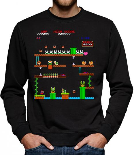 TLM Retro Mario 1UP Sweatshirt Pullover Herren 
