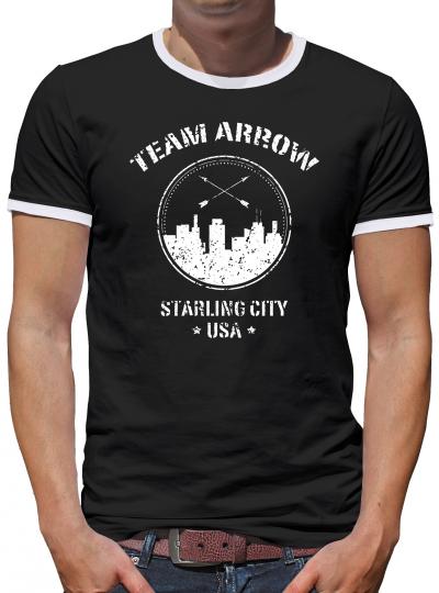 Team Arrow Kontrast T-Shirt Herren 