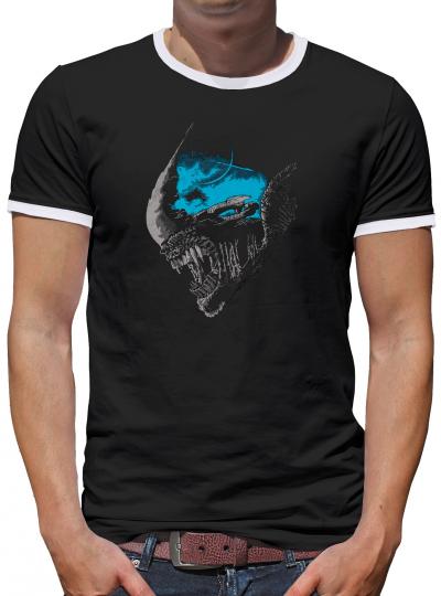 Alien Nostromo Kontrast T-Shirt Herren 