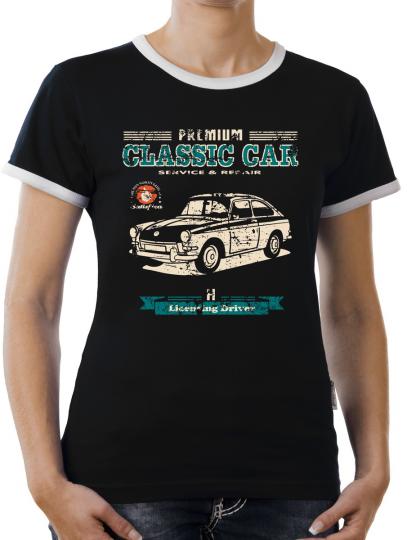 TLM Oldtimer Typ3 VAG Kontrast T-Shirt Damen 