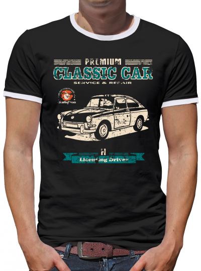 Oldtimer Typ3 VAG Kontrast T-Shirt Herren 