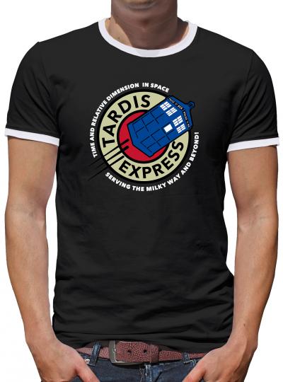 Tardis Express Kontrast T-Shirt Herren 