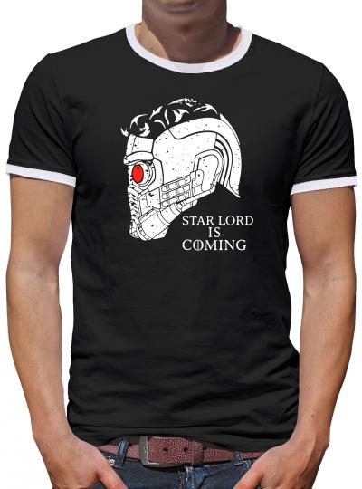 Starlord is Coming Kontrast T-Shirt Herren 