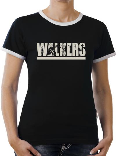 TLM Walking Walkers Kontrast T-Shirt Damen 