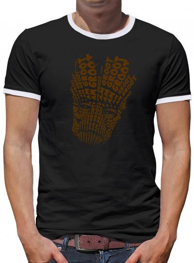 Groot Face Kontrast T-Shirt Herren 