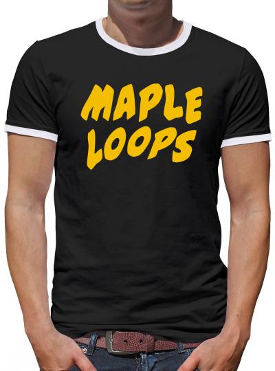 Maple Loops  Kontrast T-Shirt Herren 