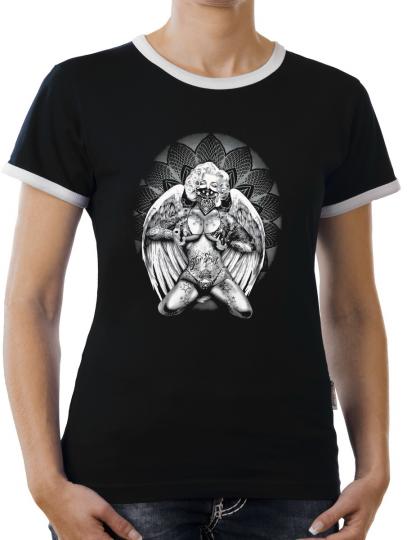 TLM Marilyn Angel Kontrast T-Shirt Damen 