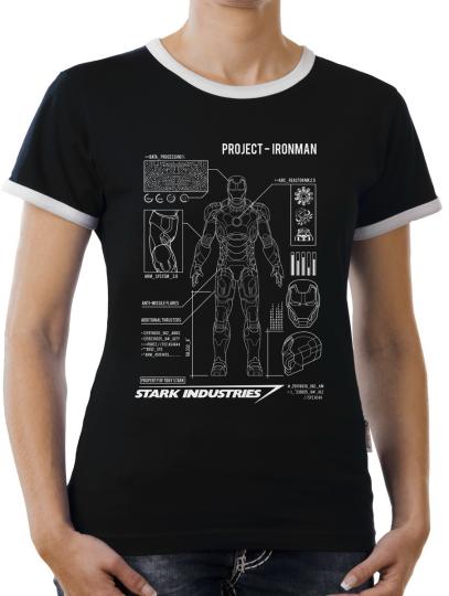 TLM Project Ironman Kontrast T-Shirt Damen 