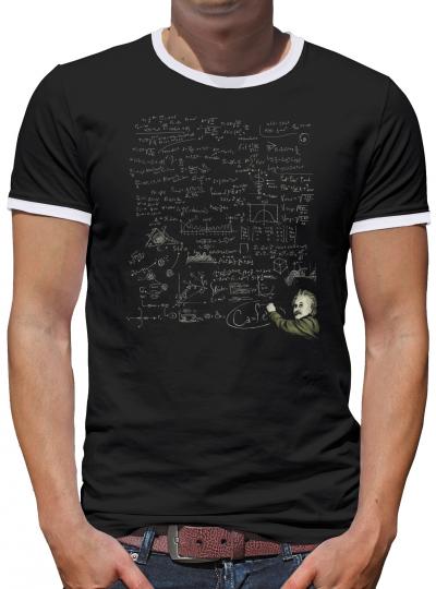 Einstein E=MC2 Kontrast T-Shirt Herren 