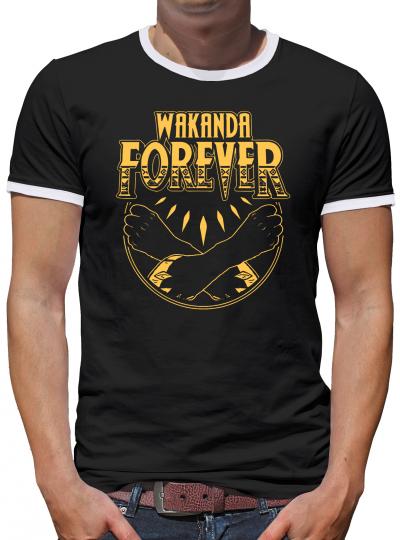 Wakanda Forever Kontrast T-Shirt Herren 