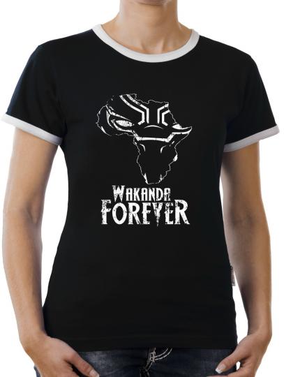 TLM Wakanda Africa Forever Kontrast T-Shirt Damen 