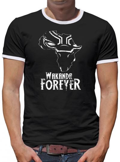 Wakanda Africa Forever Kontrast T-Shirt Herren 