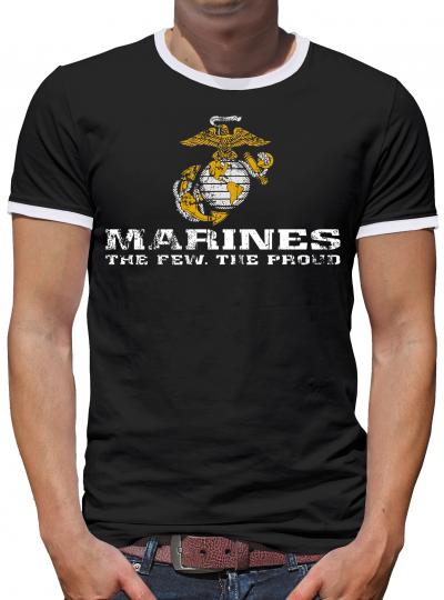 US Marine Corps USMC Kontrast T-Shirt Herren 