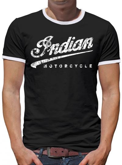 Indian Motorcycle Kontrast T-Shirt Herren Schwarz | L
