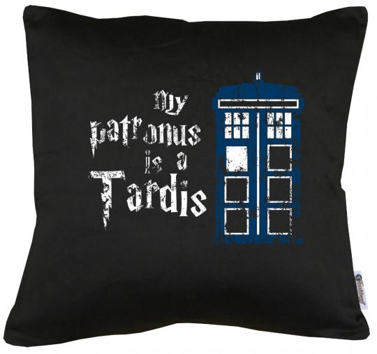 My Patronus is a Tardis Kissen mit Füllung 40x40cm 