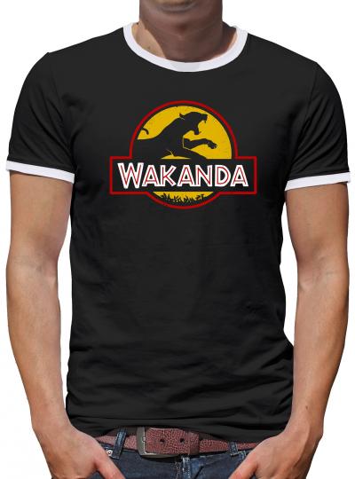 Wakanda Kontrast T-Shirt Herren 