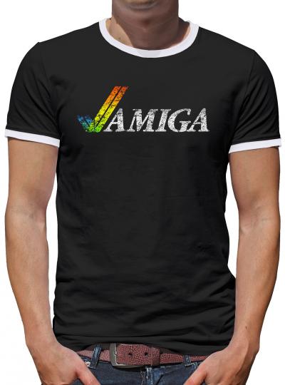 Amiga Kontrast T-Shirt Herren Schwarz | L