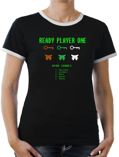 TLM Ready Player One Kontrast T-Shirt Damen 