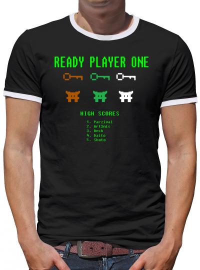 Ready Player One Kontrast T-Shirt Herren 
