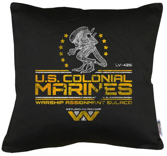 US Colonial Marines Kissen mit Füllung 40x40cm 