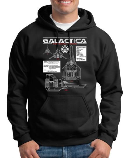 Galactica Viper Blueprint Kapuzenpullover 